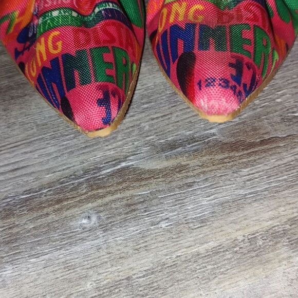 Click multicolor graphic  pinted toe heels   Sz  7.5 - Picture 6 of 8